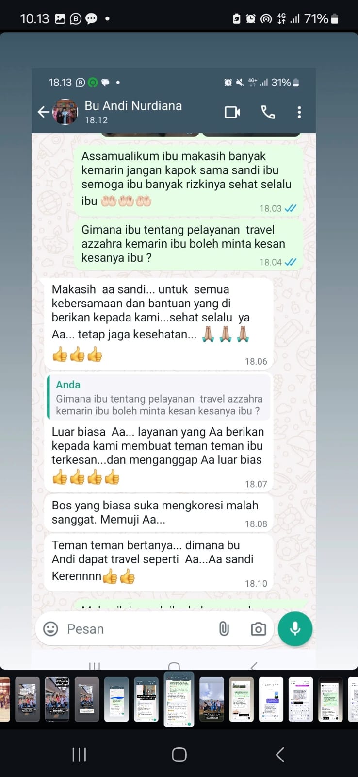 Azzahra Tour & Travel Testimoni Client (3) Azzahra Tour & Travel Testimoni Client (3)